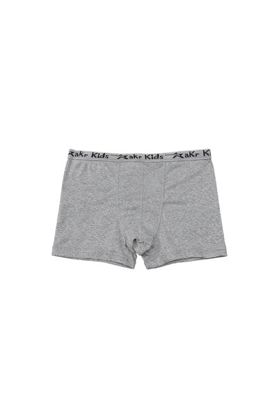Erdenay Tekstil Cotton Lycra Boys' Boxer 6-Piece Pack - Gray