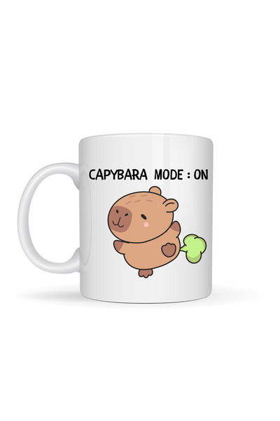 Generic Brand Capybara Mode on Written Funny Design Mug Model 238 Cute Printe...