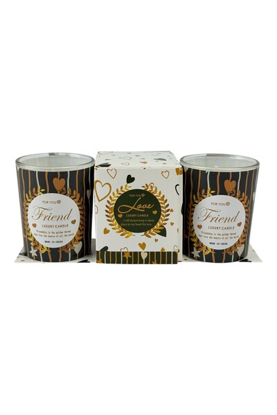 OEM Αρωματικά κεριά  "Friend " (σετ 2 τεμαχίων)