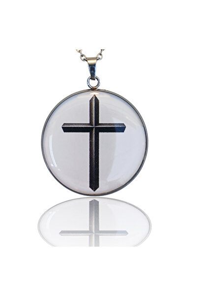 Oxolux, Lavinia Cadou elegant, colier medalion Symbol of Faith, design putern...