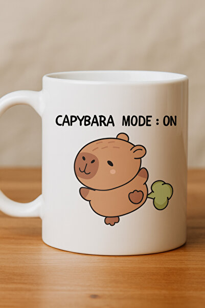 Beta Moda Hub Capybara Mode on Written Funny Design Mug Model 238 Cute Printe...