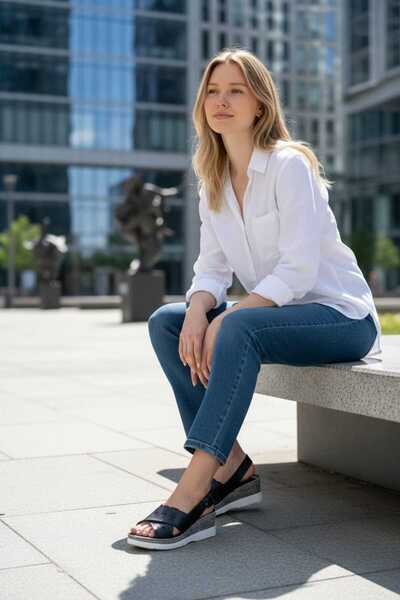 By Yağlıoğlu 100% Γνήσιο Δέρμα Καθημερινά Σανδάλια με Ενίσχυση endr530