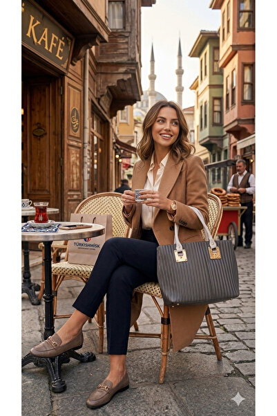 RMY MODA Günlük Düğünlük Anne Çanta Cüzdanlı Büyük Boy El Ve Omuz Çantası