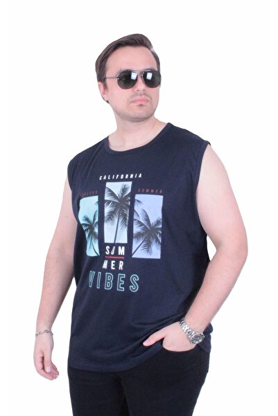 MocGrande Tricou fără mâneci cu imprimeu mărime mare Summer Vibes 26125 ALBAS...