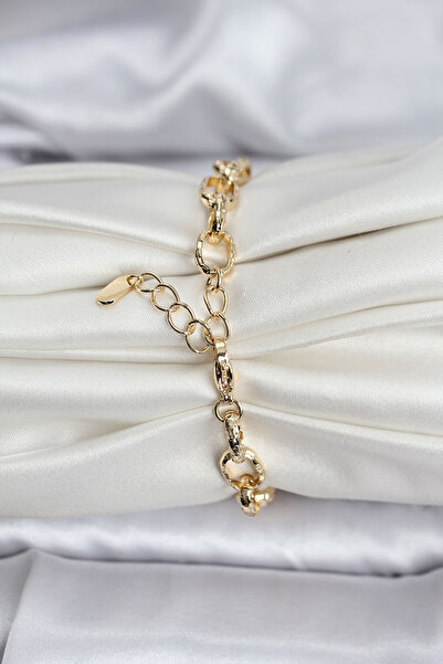 BŞK VİRGO Plated Laser Chain Model cm Women's Bracelet