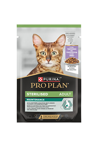 Pro Plan Jelly Pouch Hindi Etli Kısırlaştırılmış Yetişkin Kedi Konservesi 85 gr