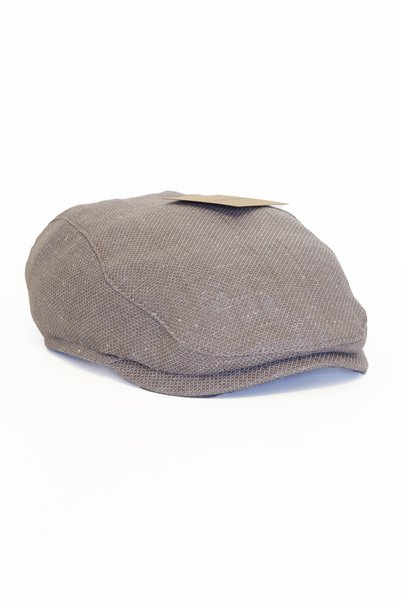 Capstories Mink Men's Cap Hat – Natural Textured Cotton Fabric – Standard Size – Spring Summer