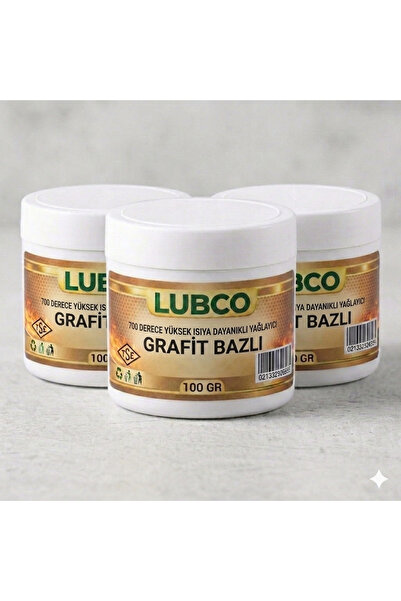 LUBCO 700 Derece Yüksek Isıya Dayanıklı Grafitli Gres Yağı 100 grm X 3