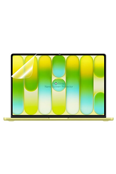 NovStrap Apple MacBook Neo 13 inç (A18 Çip) A3404 ile Uyumlu Ekran Koruyucu P...