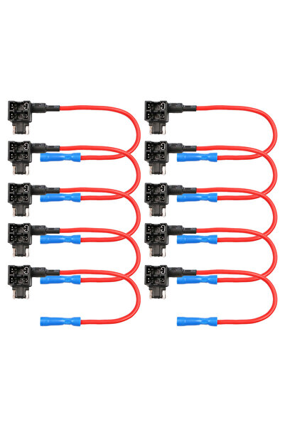 Genel Markalar Mikro Bıçak Sigorta Çoklayıcı Fuse Tap 10 Adet