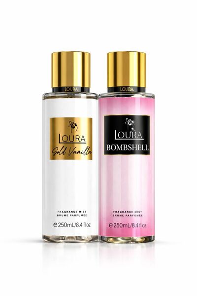 Loura Cosmetic Σετ Loura Μίστ Σώματος 2x250ml Σπρέι Corp Femei Χρυσή Βανίλια ...