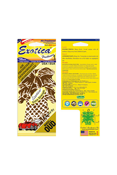 Exotica Fresheners Palm Trees "G" Oud Oto Asma Koku (Made In Usa)