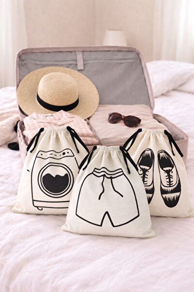 Paris Home Οργανωτής βαλίτσας, Σετ 3 τεμαχίων για οργάνωση εσωτερικού χώρου β...