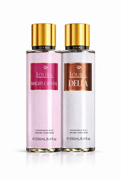 Loura Cosmetic Σετ Λούρα Μίστ Σώματος 2x250ml Σπρέι Γυναικείο Bright Crystal ...