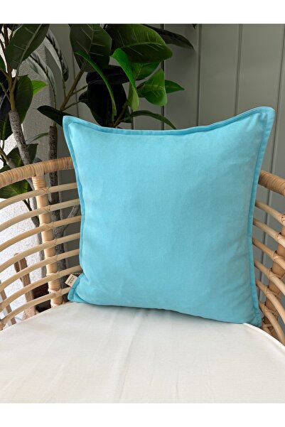 Decamor home Τυρκουάζ μπλε επίπεδο κάλυμμα μαξιλαριού