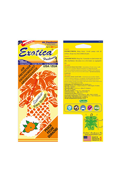 Exotica Fresheners Palm Trees Peach Oto Asma Koku (Made In Usa)