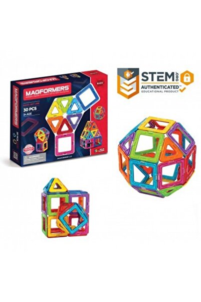 Clicstoys Set magnetic de construit Magformers 30 piese