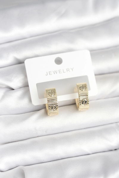online kapsulavm avm alışveriş Brass Gold Color Hoop Women's Earrings