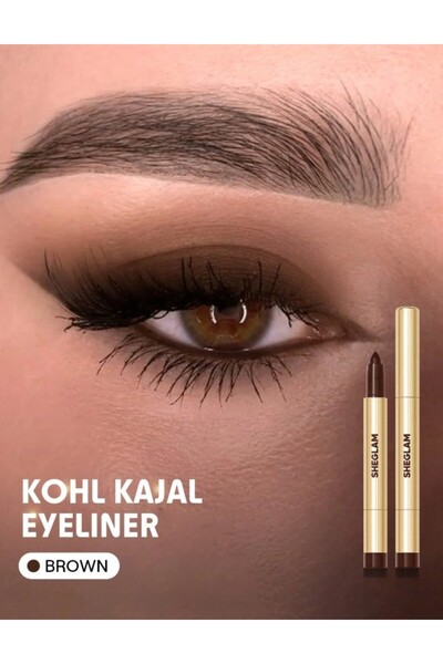 SHEGLAM Bold Moves Kohl Cream Göz Kalemi(Kahverengi)-Yumuşak Dokulu,Yoğun Pig...