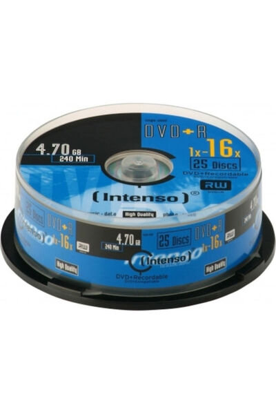 Intenso Εγγράψιμα DVD+R 16x 4.7GB Cake Box 25τμχ (4111154)