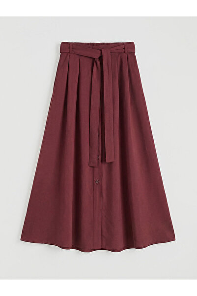 LC Waikiki Peak New Season Belted A-Line Modal Blend Skirt