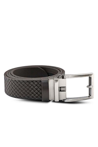 Vario Πλεκτή Ζώνη Ανδρική από Γνήσιο Δέρμα με Σχέδιο Z604 ΚΑΦΕ ΠΛΕΚΤΟ ΣΧΕΔΙΟ