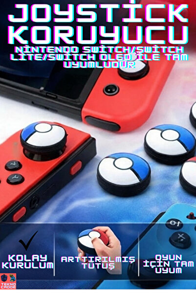 beboncool Switch/Switch Lite/Switch OLED Analog Koruyucu Silikon PAD