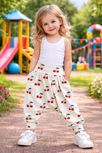 SANTRALBEBE Κοριτσίστικο πολύχρωμο σαλβάρι με στάμπα