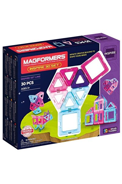 Clicstoys Set magnetic de construit Magformers Inspire 30 piese