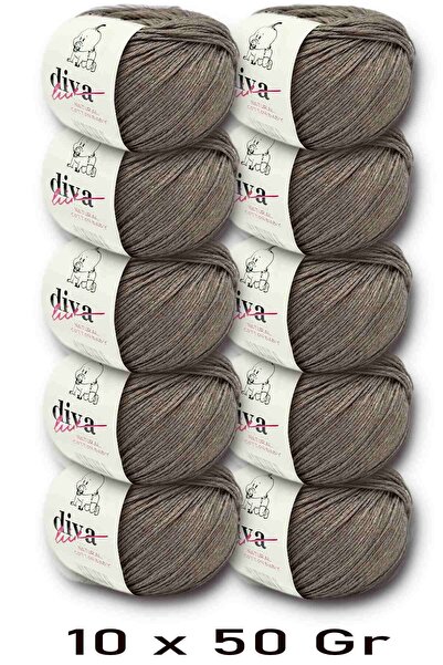 Diva İplik Premium Amigurumi Ipi Punch (PANÇ) Bebe Soft Cotton 500 gr (10 lu ...