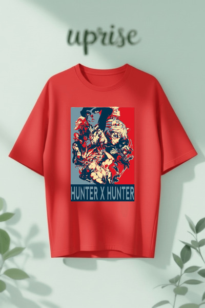 Vordevia Μπλουζάκι Hunter x Hunter από βαμβάκι με στάμπα, σε μεγάλο μέγεθος