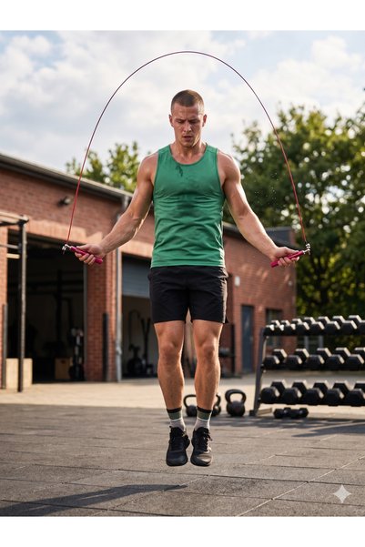 nkspor 3m Crossfit Adjustable Aluminum Handle Jump Rope - Fitness- Rope - Jump - Exercise - Sports