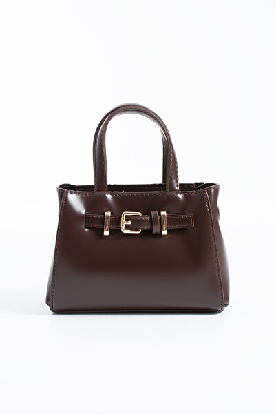 DEV 3 ADAM Brown Belt Detailed Women's Crossbody and Shoulder Bag