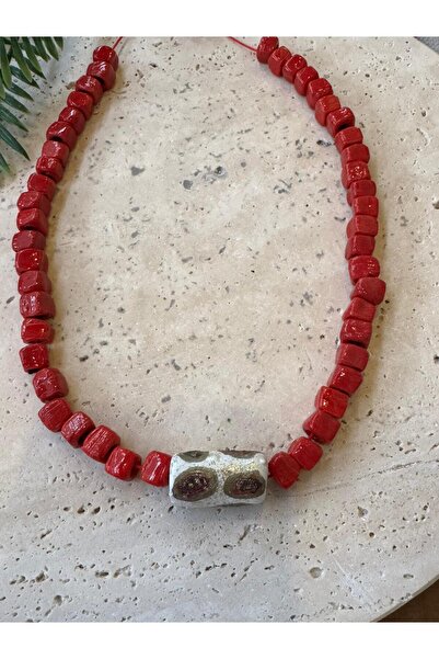 bizizmoda Glass Bead Ceramic Leopard Necklace