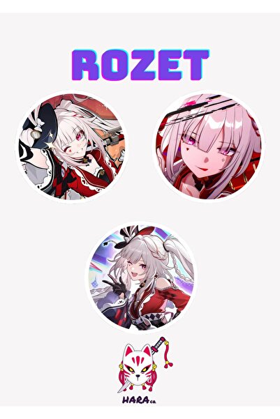 Hara Company Honkai Star Rail Oyunu Sparxie Oyun Rozet Seti 3’lü