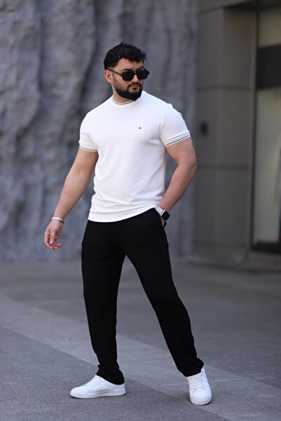 cto your style Set pentru bărbați cu guler rotund (tricou + pantaloni) cu cro...