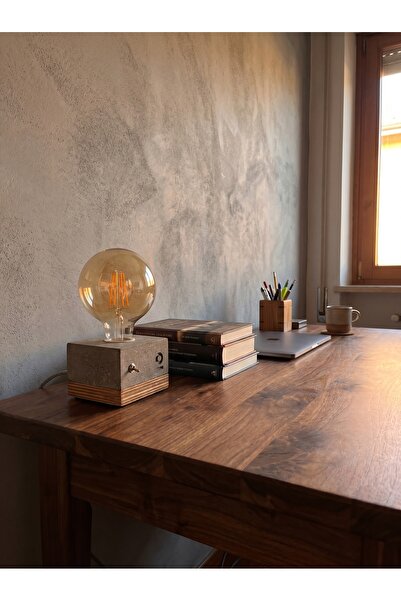 Glarus Atelier By COWO | Beton Masa Lambası - Modern Tasarım Gece Lambası, G9...