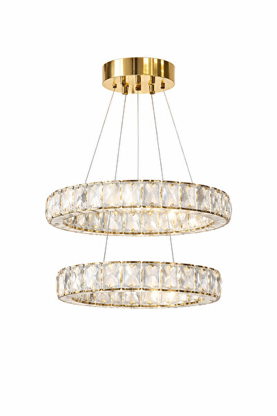 armoni avize Kristal taşlı modern led salon avizesi