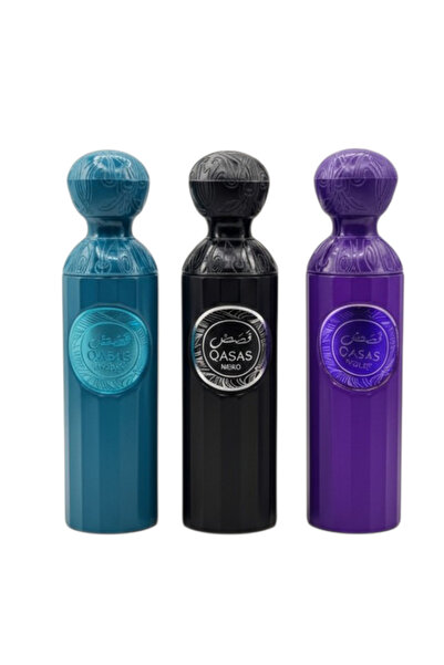 MANASIK Set de parfumuri arabe – Qasas Amora + Qasas Nero + Qasas Violet
