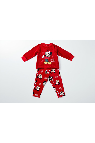 Disney Mickey Mouse Βελουτέ πιτζάμες, δύο τεμαχίων, μακρυμάνικες, Νόελ Μίκυ Μ...