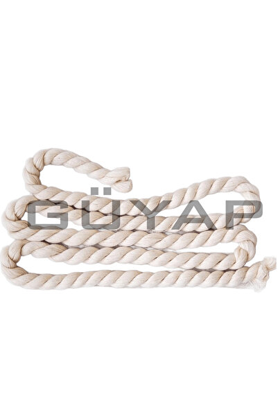 GÜYAP YAPI TEKSTİL Pamuk Halat Makreme İpi [ 20 Mm - 12 Metre ]