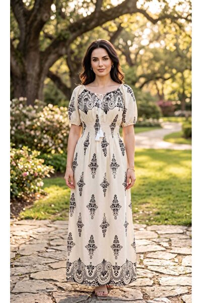 Volupta Rochie Maxi din Bumbac – Lejeră, Chic și Super Confortabilă