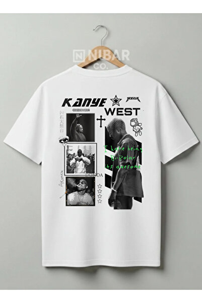 Grafftee Clothing Unisex Kanye West Special Design Premium 100% βαμβακερό μπλ...