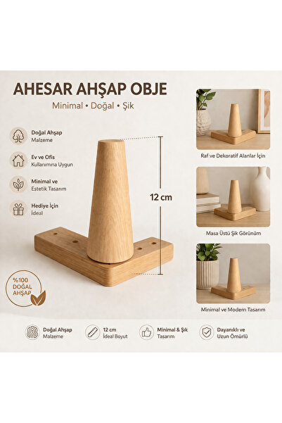 AHESAR TİCARET Ahesar Ahşap Yükseltici 12 cm – Mobilya Koltuk Dolap Ayak Yüks...