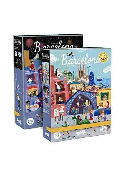 Londji Puzzle reversibil 36 piese - Zi si noapte in Barcelona