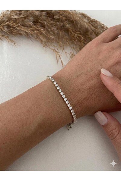 stainless steell Classic Zircon Stone Waterway Steel Bracelet