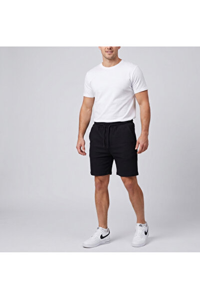just wear zt Unisex Rahat Kesim Bağcıklı Günlük Şort
