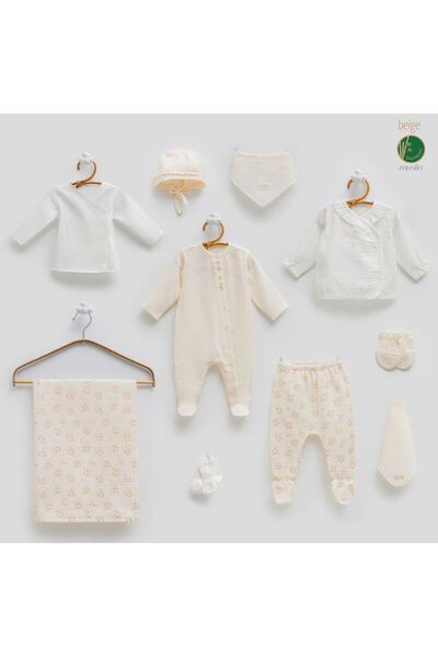 Caramell İncibaby % 100 Pamuk Only Flower 10'Kız Bebek Hastane Çıkış Seti Yen...