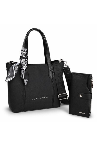 Just Polo Original Women's 4-Section Shoulder Bag and Wallet Set