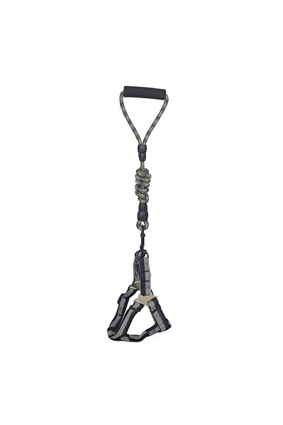 colezium Dog Chest Harness Set Daa Patterned 1.5 Cm*35-48 cm Black-White